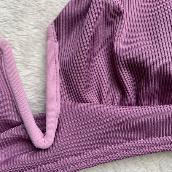 La Vie En Rose V-Neck Ribbed Bikini Set - Picture 6 of 15